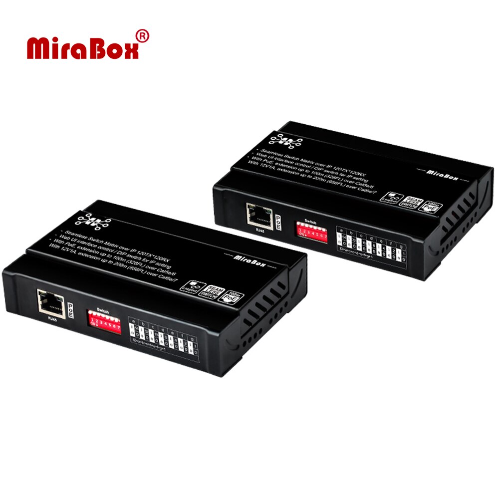 OEM Mirabox 100m PoE HDMI Over IP Ʈ ͽٴ 1080P, HDMI  ƿ HDMI ͽٴ 